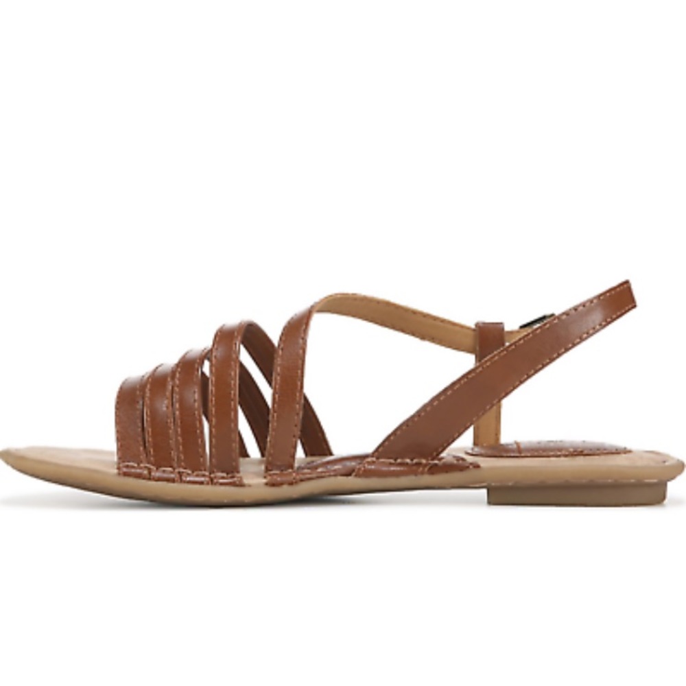 boc Brown Strappy Flat Sandals - Picture 3 of 7